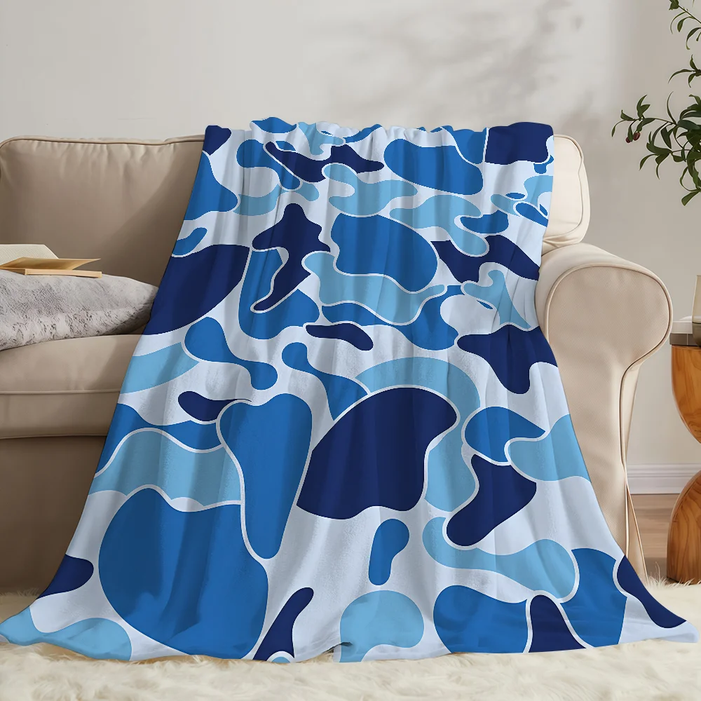 HOT COOL Camo Blanket Soft Warm And Thick Perfect For Bedroom Living Room Bed Sofa Camping Picnic Office Gift
