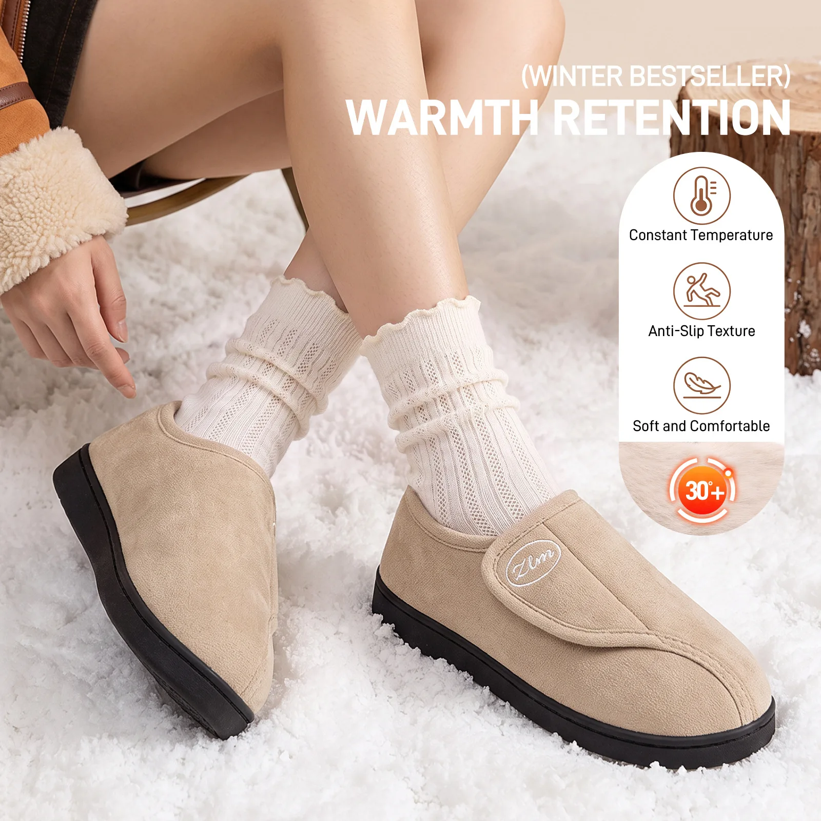 Men'S Fashion News - Dames Heren Verstelbare klittenband pantoffels voor