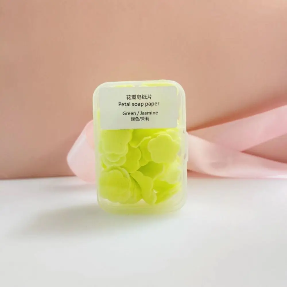 

100 pcs Travel Portable Soap Sheets Cleaning Disposable Soap Paper Convenient Dissolvable Hand Washing Soap Children