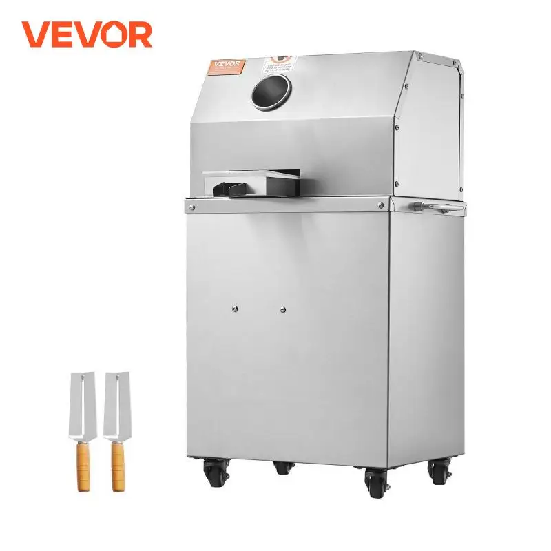 VEVOR Extracteur de Jus de Canne à Sucre Électrique 800 W Presse-Canne à Sucre 300 kg/h Haut