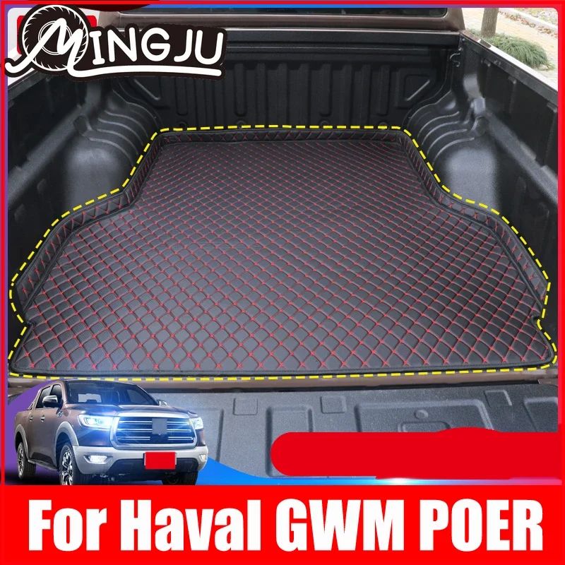 High Quality Car Trunk Mats Waterproof Boot Carpets Cargo Liner Mat For Great Wall GWM POER UTE 2020 2021 Haval Accessories