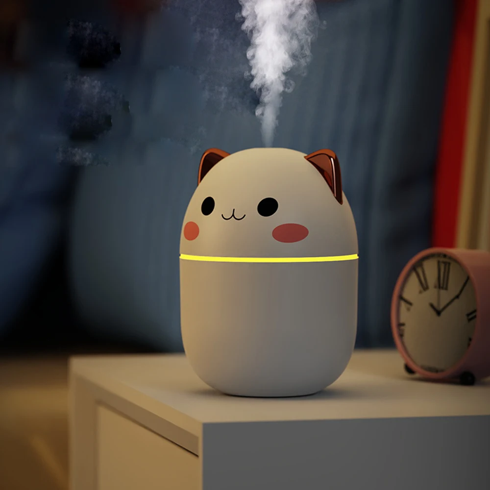 Cute Car Air Humidifier Essential Oil Humidificadores Home Bedroom Aroma Diffuser Purifier perfume Cool Mist Maker umidificador