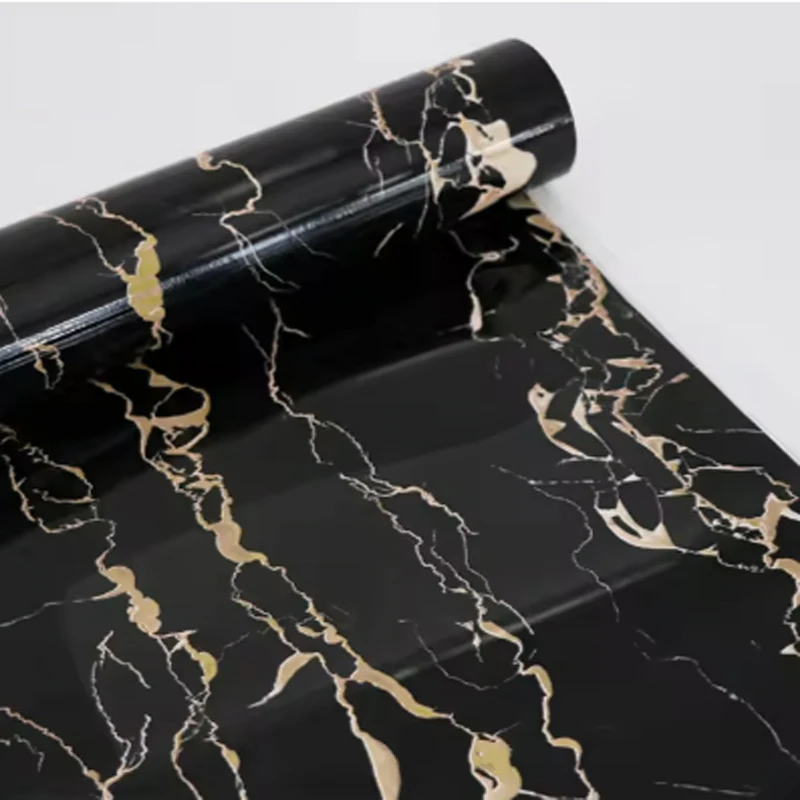 40cm Marble PVC Wall Sticker Self Adhesive Waterproof Oil Resistant Wallpaper Kitchen Indoor Background Wall Decor
