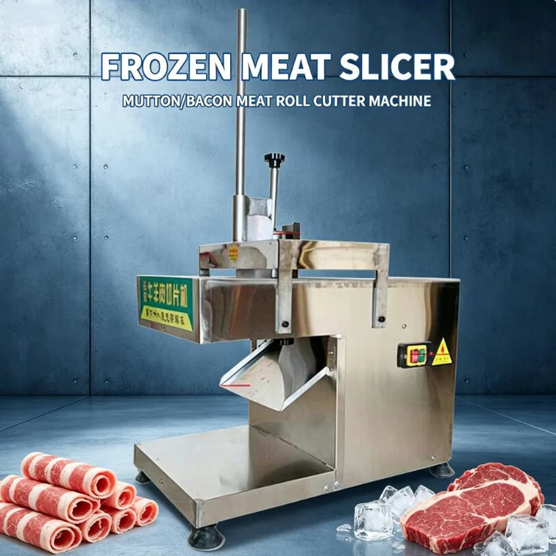Factory Price Mutton Rolls Slicer Frozen Meat Cutting Machine Stainless Steel Frozen Meat Cutting Machine