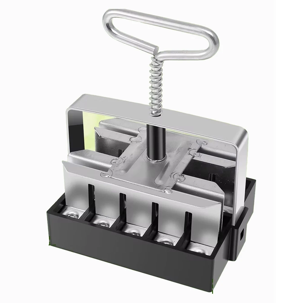 

B28C-Small Clod Maker 20 Grids Manual Clod Maker Hand-Held Seed Block Making Tool Metal Gardening Miniature Clod Maker
