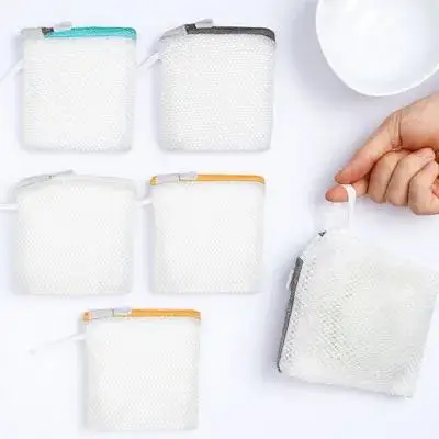 

6pcs Zipper Closure Mesh Laundry Set For Lingerie Underwear Bras Washing Machine Travel Foldable Small Mesh Wash Bags