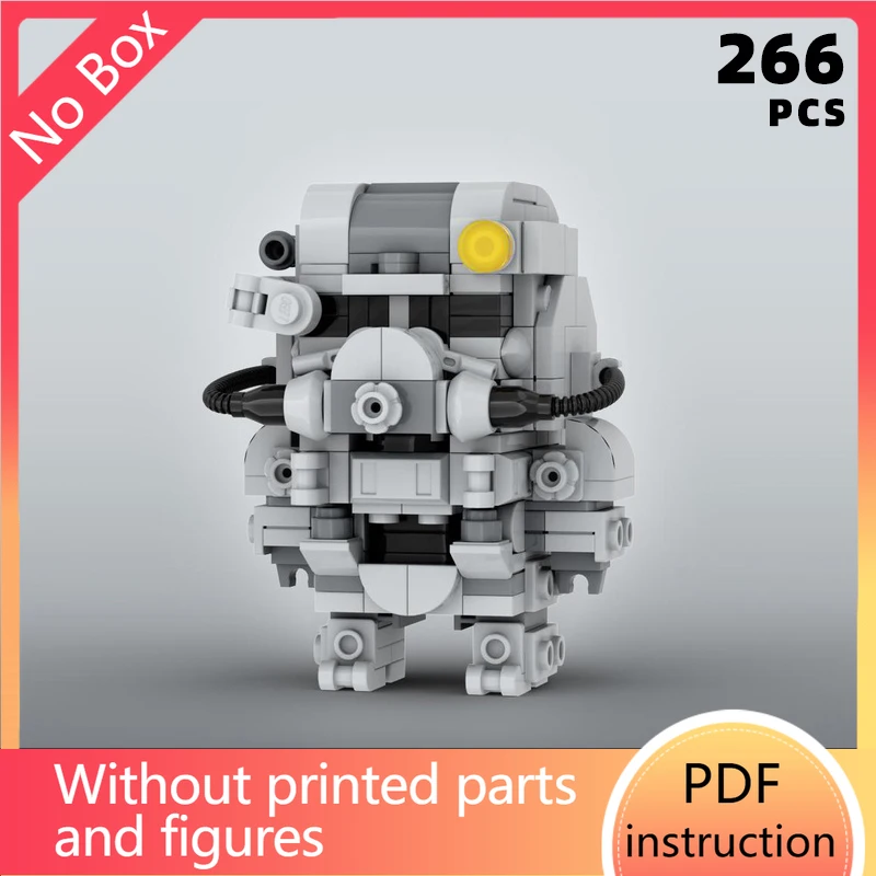 radiation series power armor bricks game decoration robot blocks moc gift nuclear war brotherhood fall prop toy action figureChr