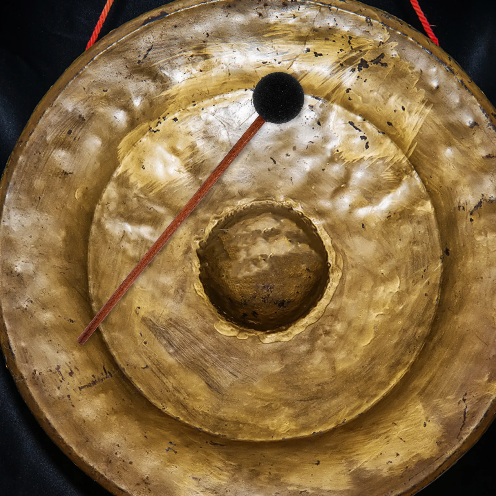 

Whale Singing Gong Resonant Mallet Friction Marimba Percussion Accessories Black Small Whale Wooden Handle Silicone Stick