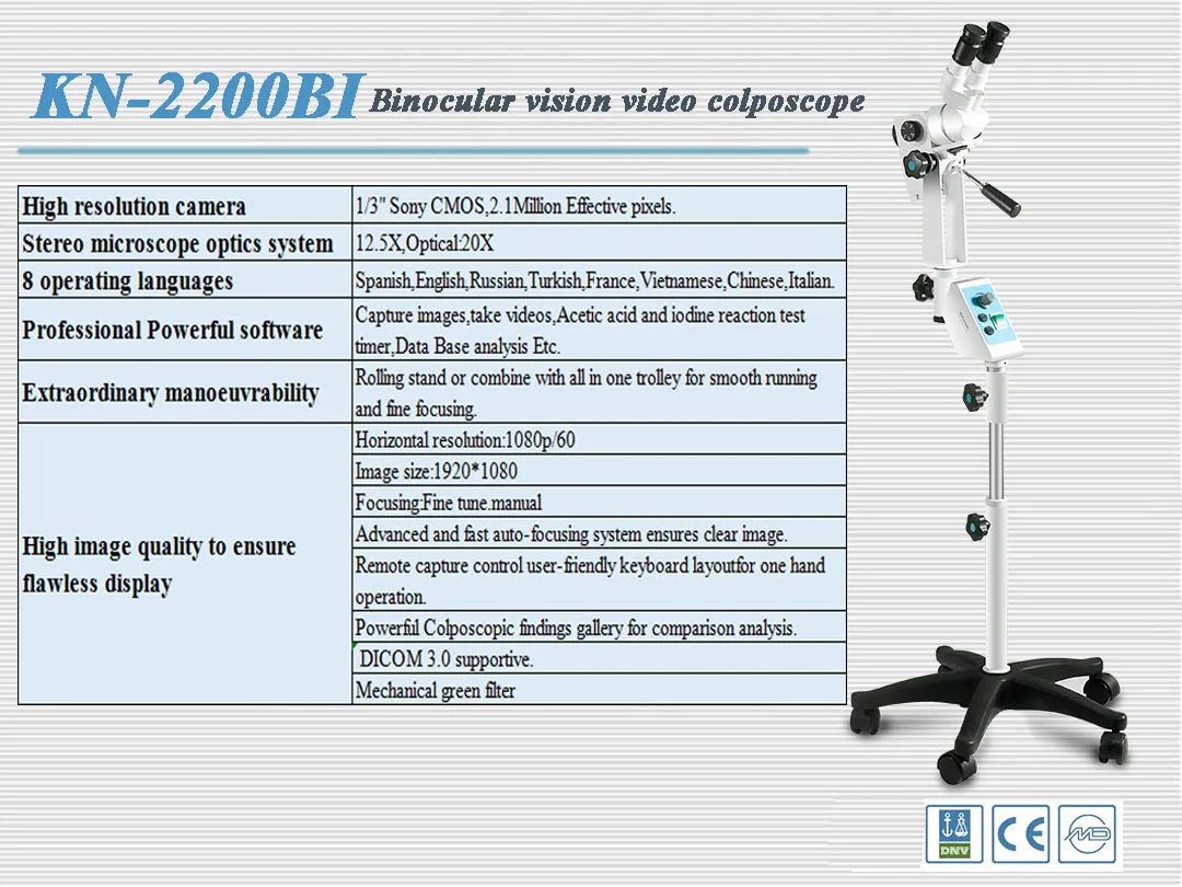KN-2200BI Optical Video Imaging Microscope with CCD Kernel for Educational And Professional Use