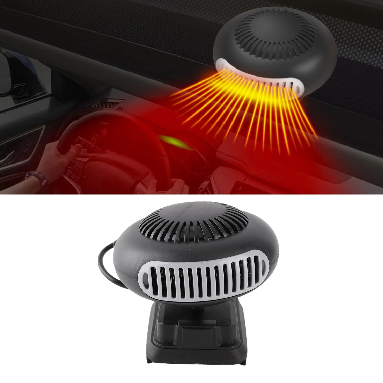 Electric Space Heater Versatile 18V Battery Powered Portable Electric Heater Fan 2 Gear for Workshop