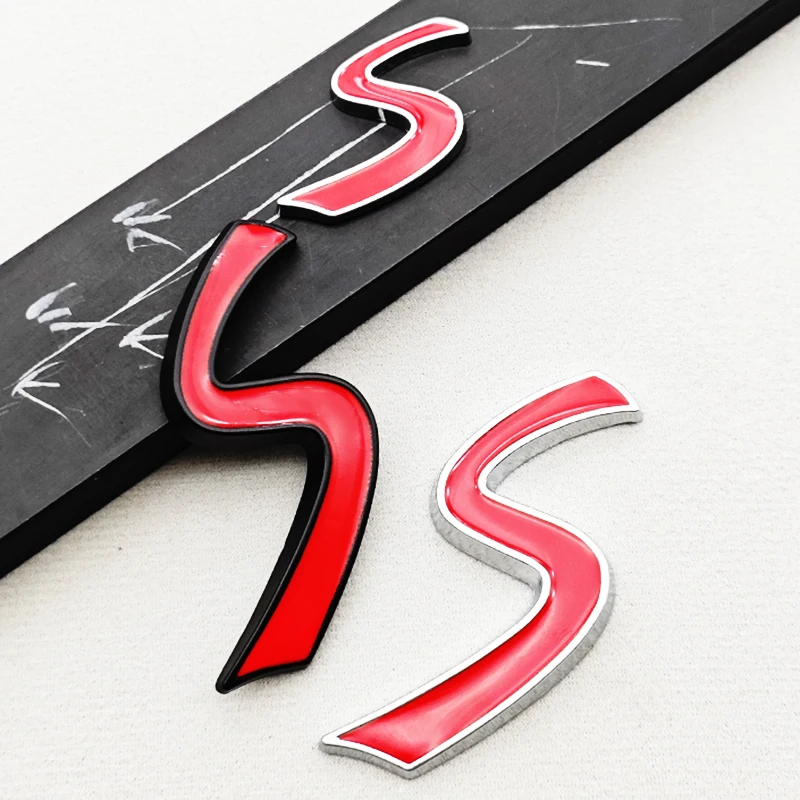 3D Metal Logo S Car Sticker Front Grille Emblem Badge For Mini Cooper S R50 R53 R56 R57 R58 R60 F56 JCW Exterior Accessories