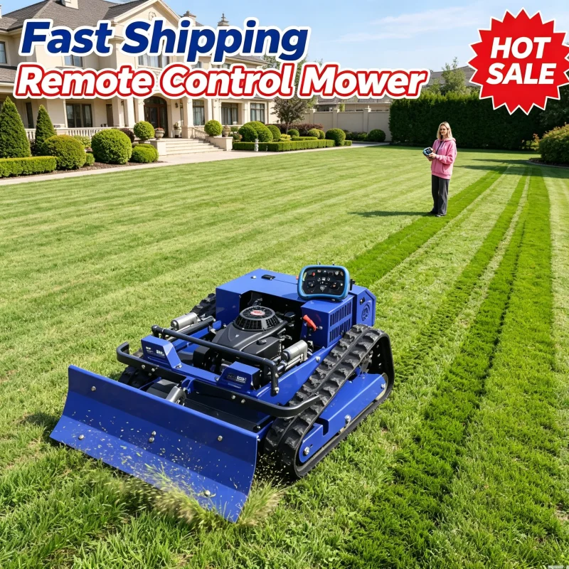 Customized New Arrival Remote Control Lawn Mower Self Propelled Lawn Mower Zero Turn Lawn Mower With Snow Shovel
