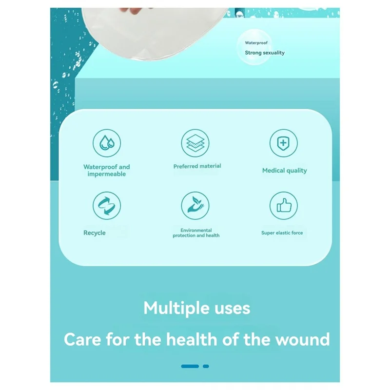 

ABBO-водонепроницаемый чехол для душа, герметичная литая повязка для взрослых, защитная повязка для перелома ран, чехол для душа, здравоохранения