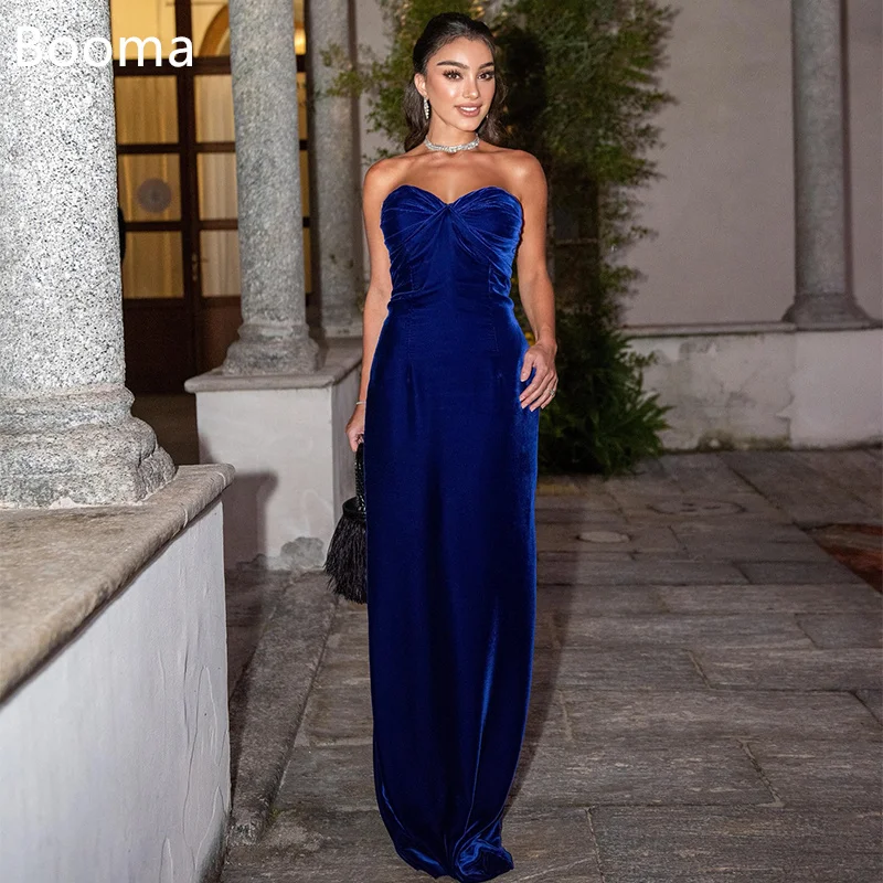 Booma – robe longue trapèze élégante, sans bretelles, robes de soirée formelles pour femmes, sans manches, Simple, robe de bal, personnalisée
