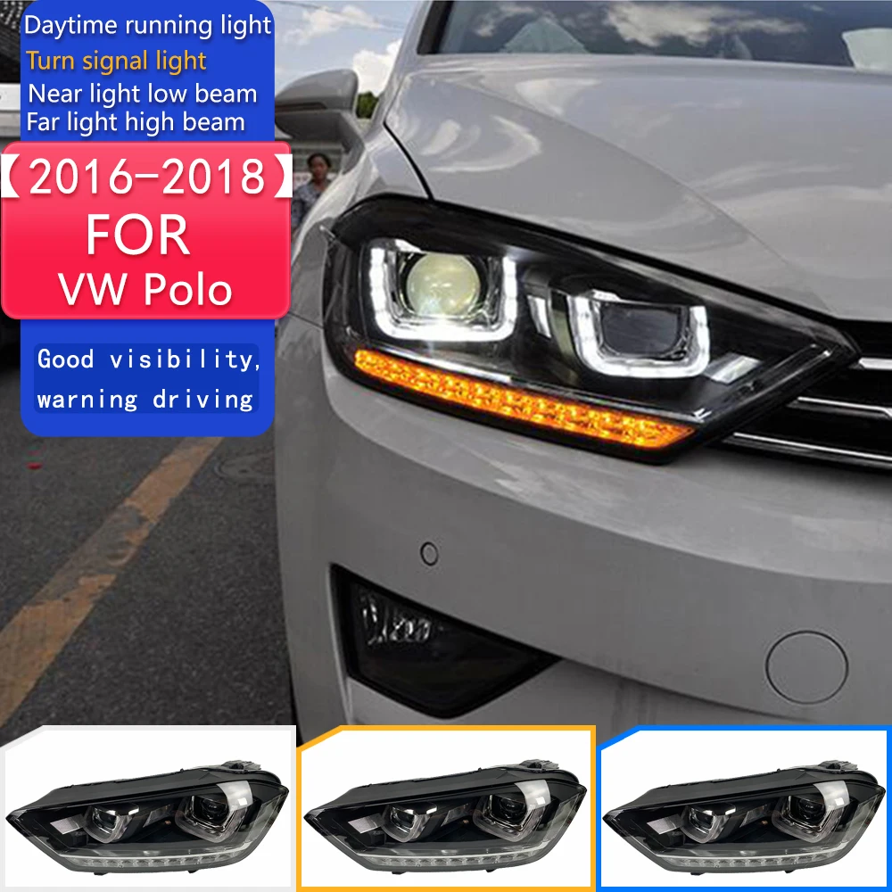 

Автомобильный Стайлинг, фара для Golf 7, Sportsvan, 2016-2018 гольф7, светодиодная фара, биксеноновый объектив проектора, автоаксессуары