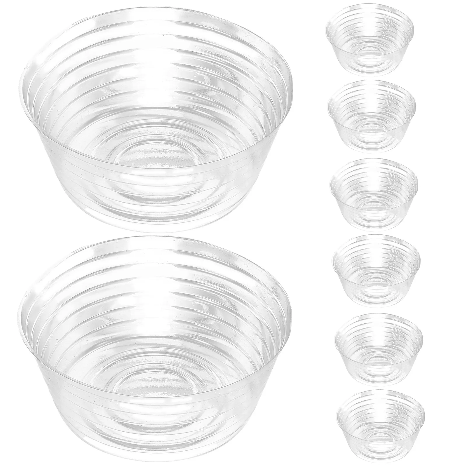 10Pcs Thick Plastic Flower Pot Drip Tray Liner for Indoor Outdoor Garden Balcony Ceramic Clay Pots Anti-Overflow Plant Saucer