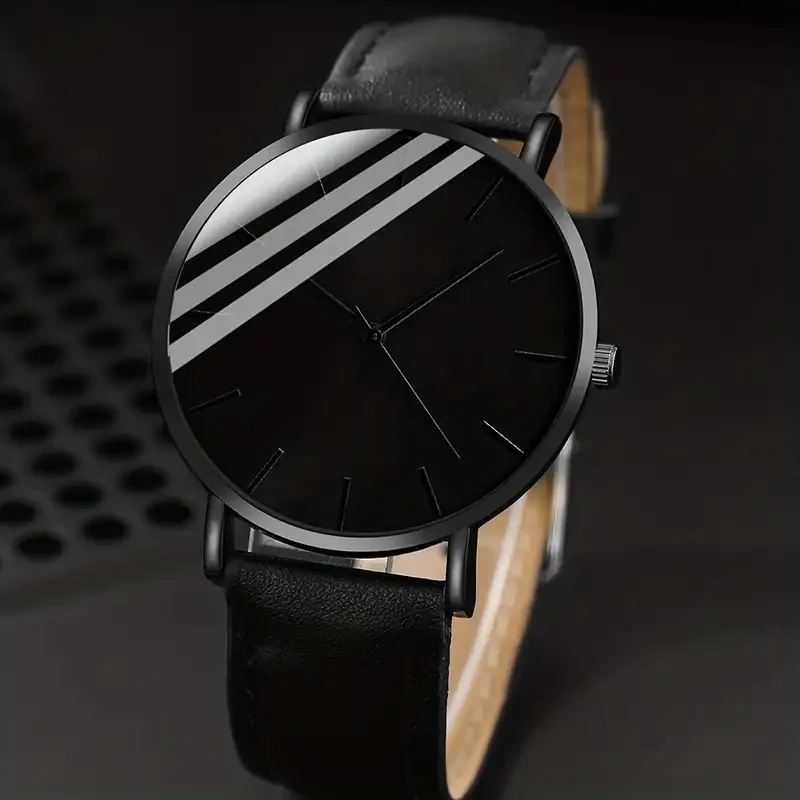 3pc men's fashionable quartz watch and versatile accessory set for daily wear as gifts for friends and family