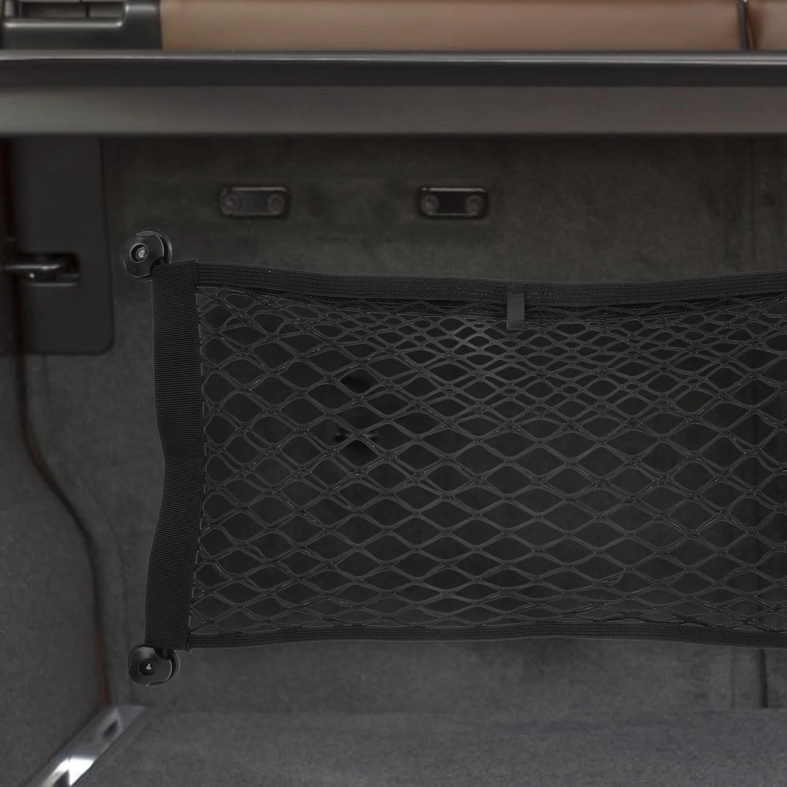 

2pcs Polyester Trunk Organizer Trunk Mesh Pocket Cargo Hanging Accessories Storage Net for Car Cargo Net Car SUV