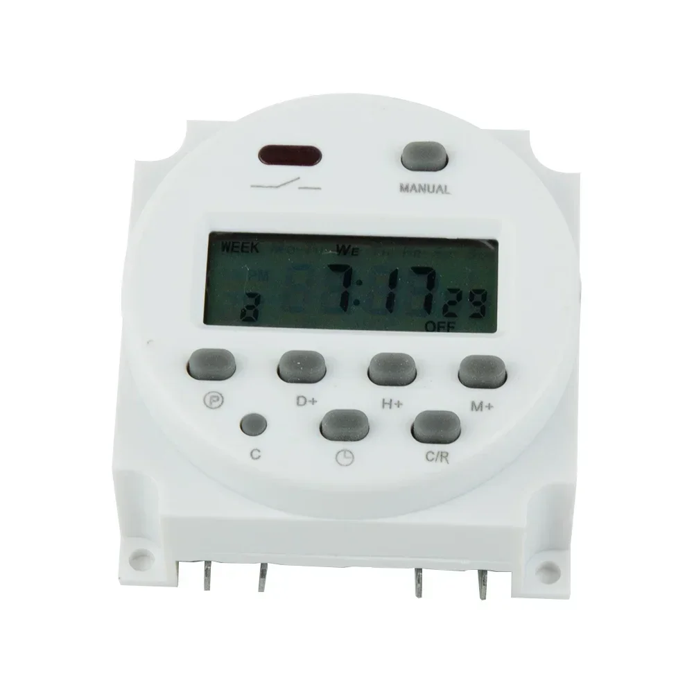 Timer Super Power Down Timer Digital Timers DC/AC 12V 16A LCD Display Programmable Timer Switch Portable Home Kitchen Tools