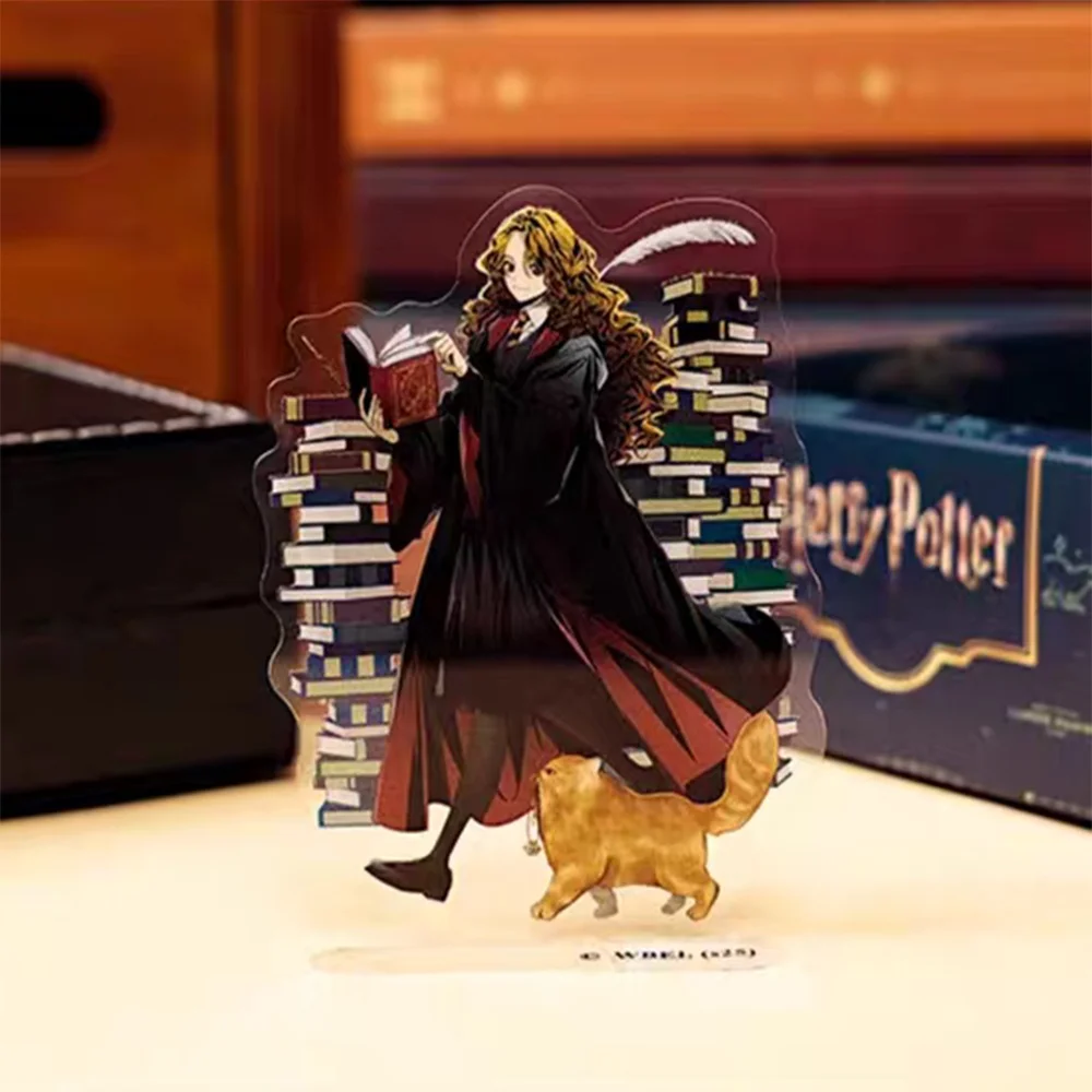 36 Uds. De pegatinas de letrero de pie para mascotas de Harry Potter auténticas, pegatinas de personajes emergentes creativas de dibujos animados 3D de Hogwarts, regalos para niñas