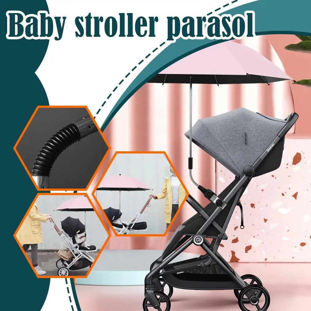 

Baby Walker Sun Protection Umbrella UV Protection Rainproof Bady Stroller Parasol Baby Stroller Accessories