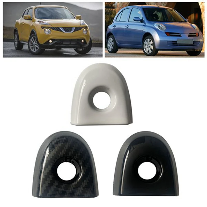 Penutup kunci pintu mobil dengan lubang kunci untuk Nissan Juke & Micra Drivers Accessories Car Accessories hitam