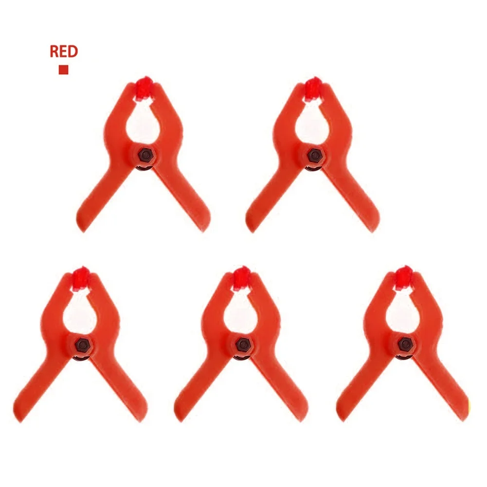 5pcs/Set Woodworking Clip Background Clip 2" Mixed Color Multicolor Nylon Woodworking Spring Clips For Gluing