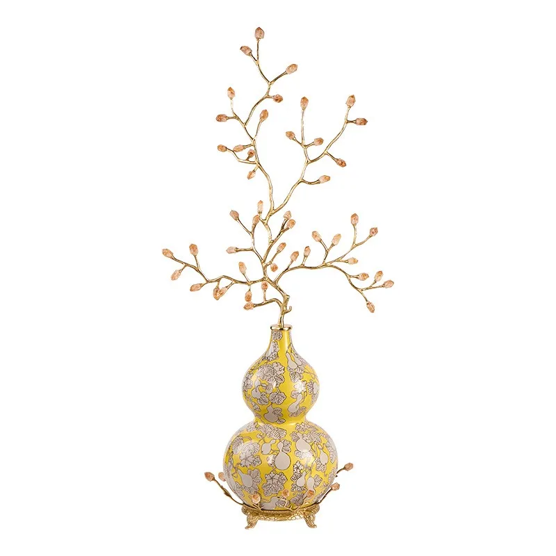 New Chinese-style entrance gourd Fulu full hall ornament, living room lucky town house decoration, high-end housewarming gift