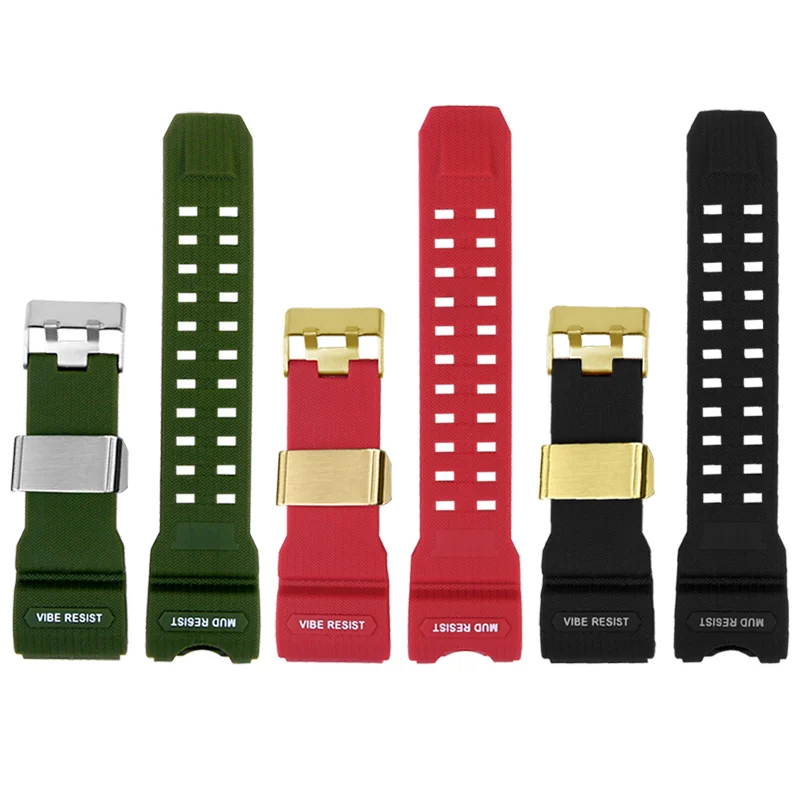 Soft Rubber Watch Band Strap for Casio G-Shock GG-1000 GWG-100 GSG-100 Men\'s Sport Watchband Straps Bracelet Belt Accessories