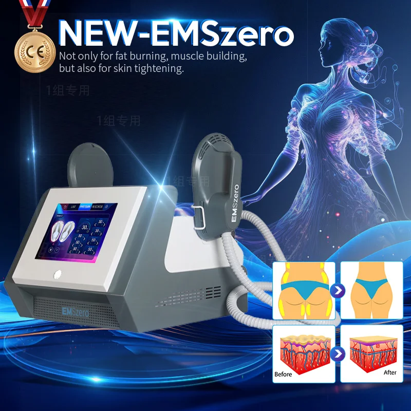 New Portable DLS-EMS 4 handles EMSzero Muscle Stimulation weight lose Fat Body Shaping Beauty Instrument Sculpt For Salon