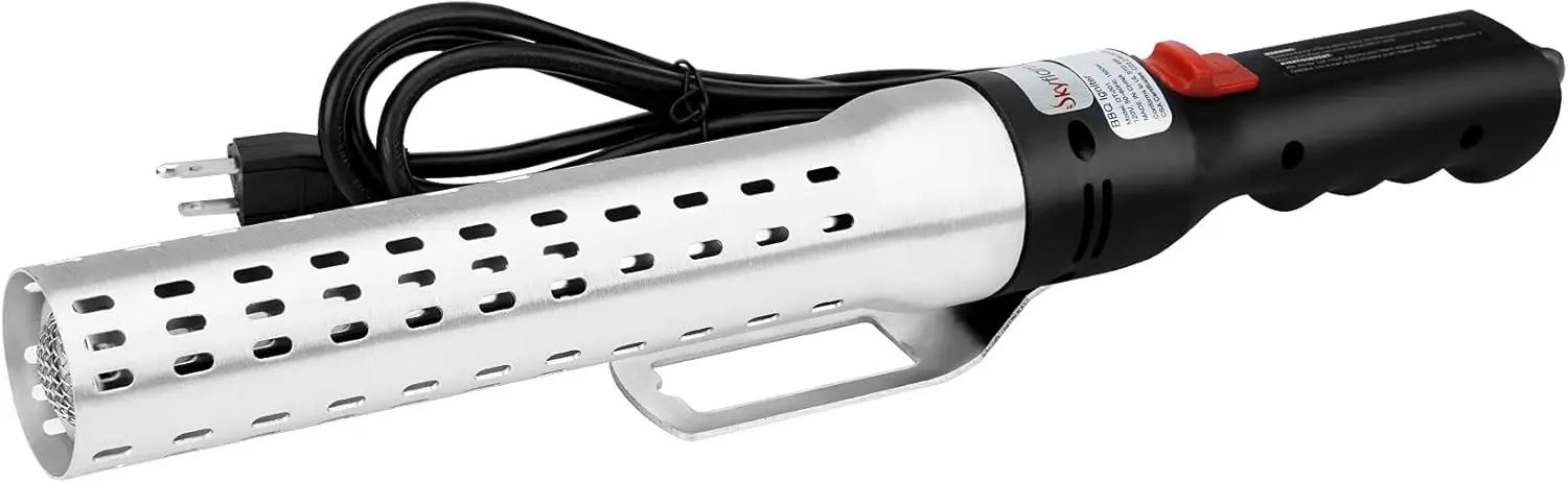 

Электрическая зажигалка для угля с вентилятором - быстрое розжигание для барбекю, камина и очага