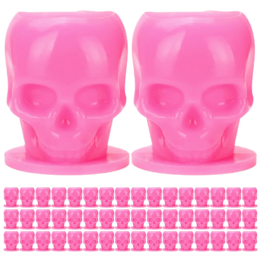 

Color Cup Ink Disposable Caps Plastic Tattoo Cups Small Pigment Skull Holder Silicone