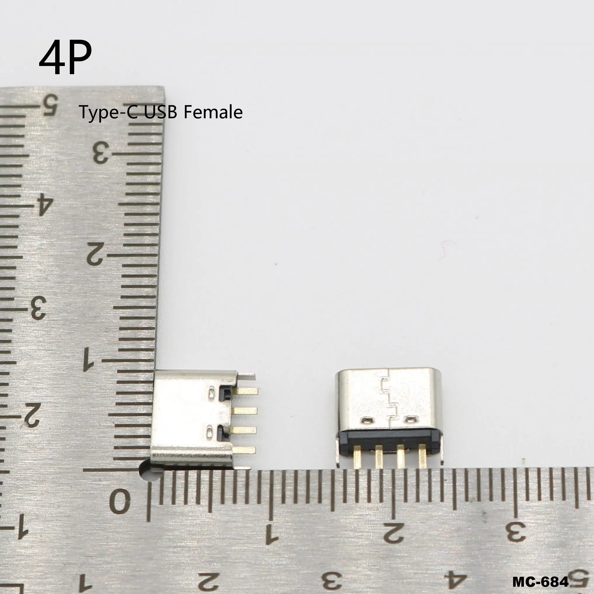 1pcs 4P Type-C USB Jack Charge Socket Connector 4Pin 4 Pin