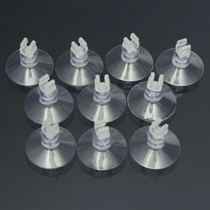 10 pièces/lot support de ventouse en plastique pour Aquarium, ventouse pour Aquarium, pompe pour Aquarium, support de Tube aérien, accessoire