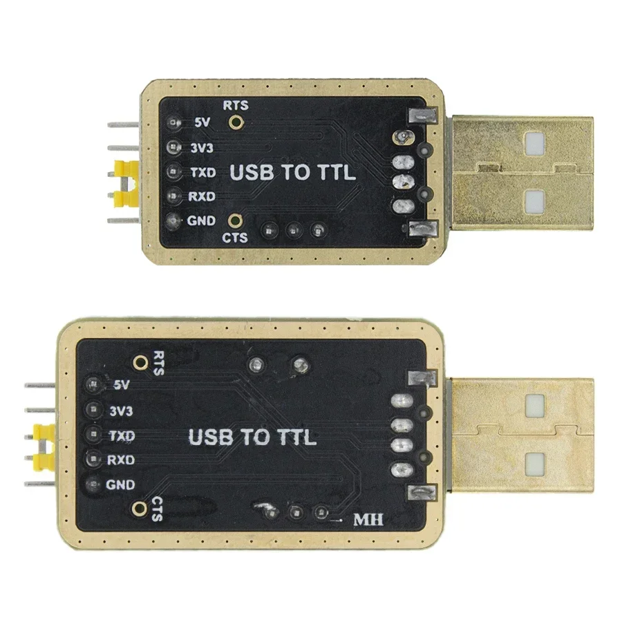 5PCS Local Tyrant Gold CH340E USB To TTL Module To Serial Port Zhongjiu Upgrade, Brush STC Download Cable 340G