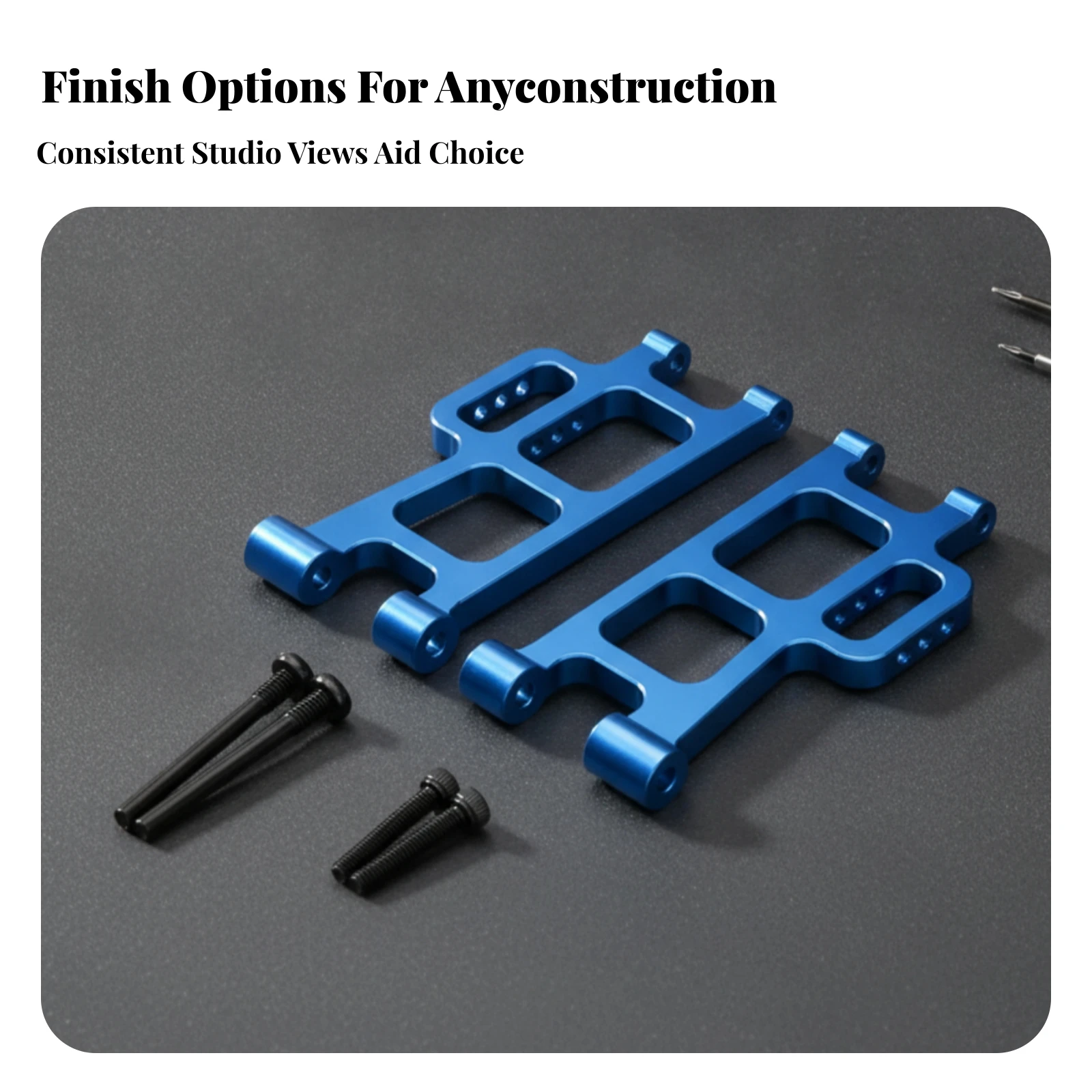 2 Pieces Rear Lower Shock Absorption Arms Rigid Rear Lower Control Arms Parts Long-Lasting Consistent Performance for Hobbyists