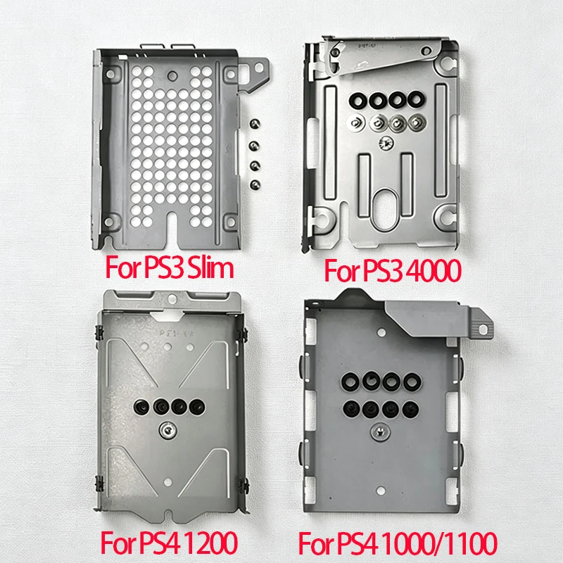 Hard Disk Drive Bays Base Tray HDD Mounting Bracket For PS3 4000/ Slim Support For PS4 1000/1100 1200 With Screws Gamer Accessor