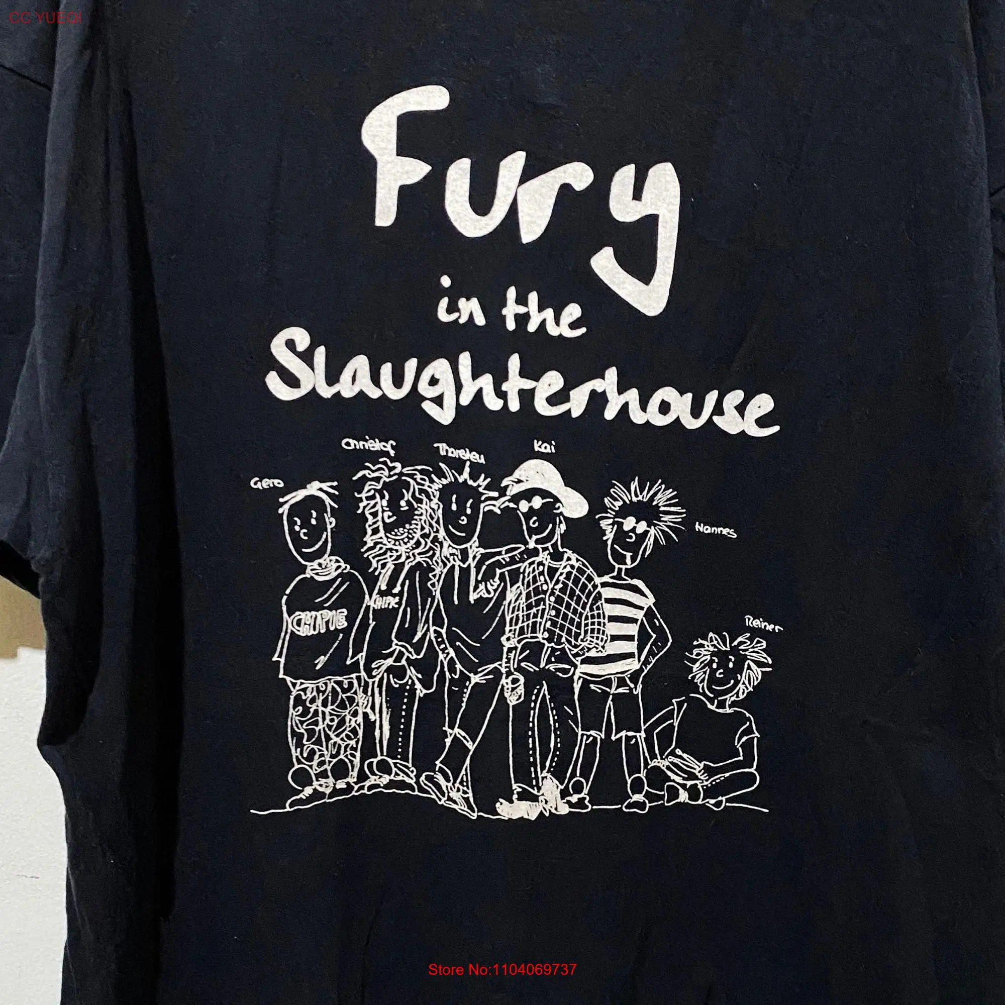 Vintage Fury in the Slaughterhouse T Shirt Size XL long or short sleeves