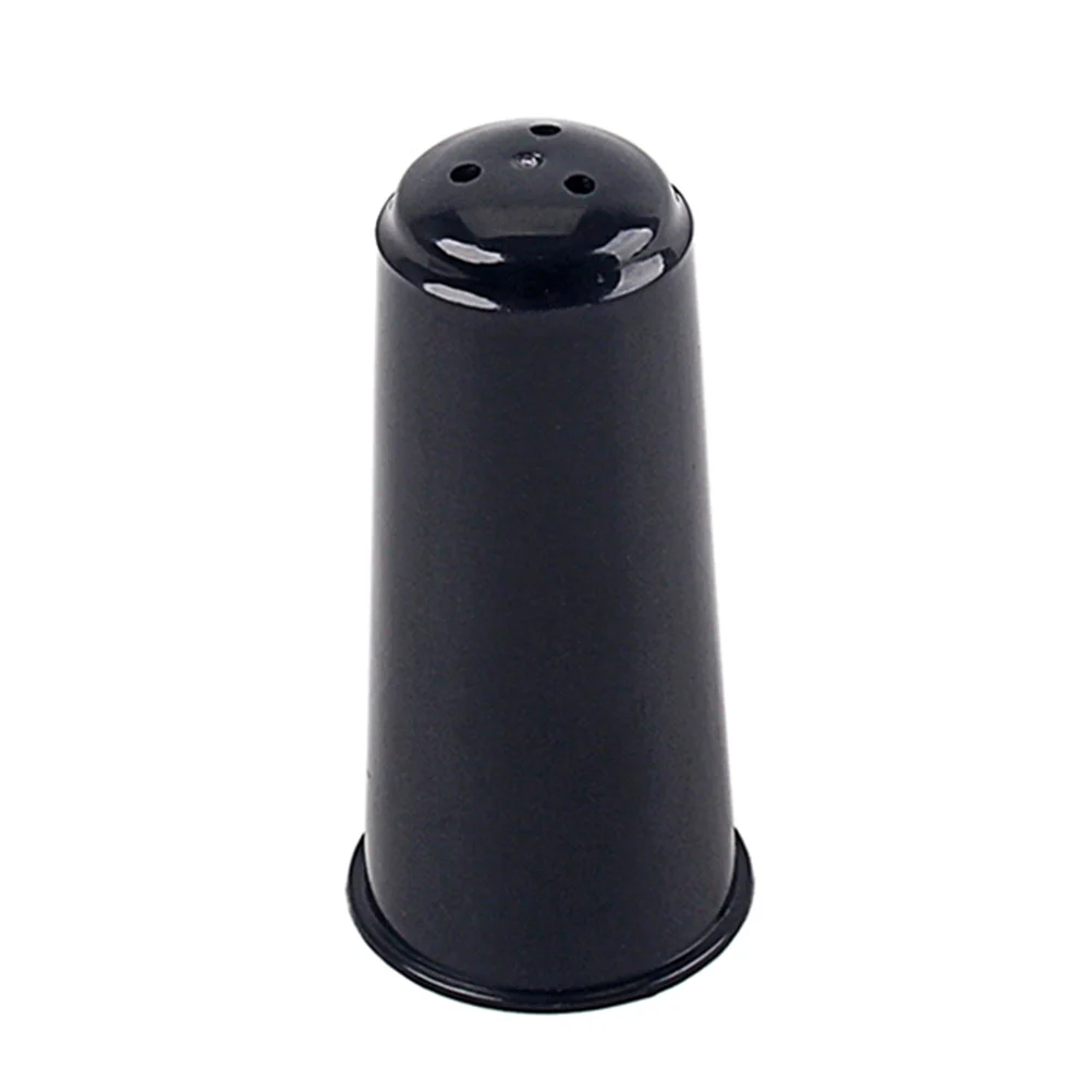 

Plastic Soprano Saxophone Cap Black Mouthpiece Protector for Woodwind Instruments Covers and Shields in Bag Case