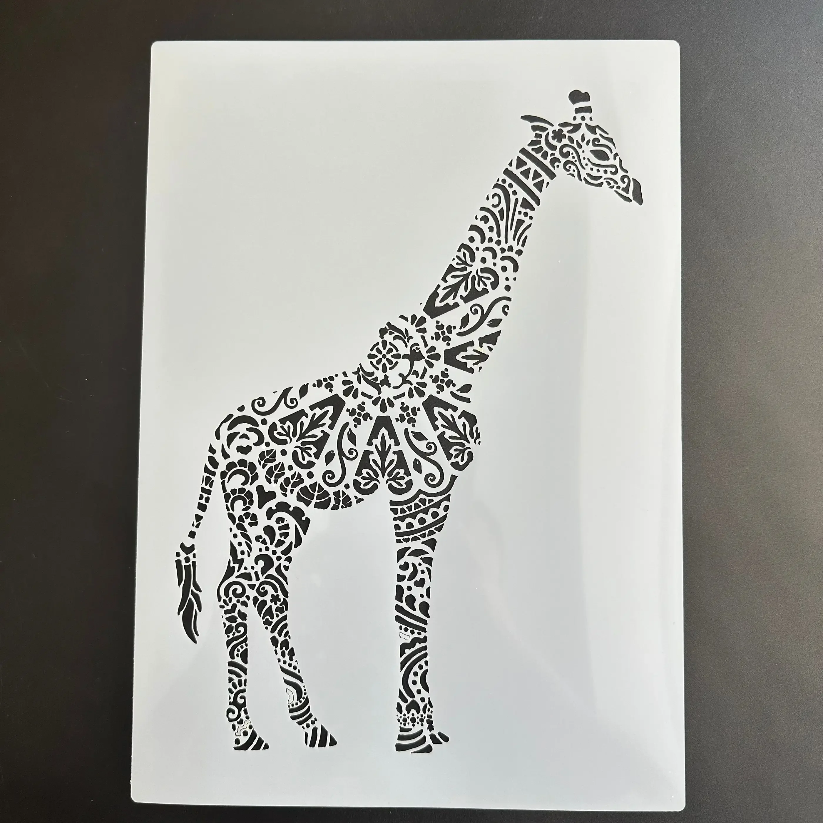 

A4 29 * 21cm DIY Stencils Wall Painting Scrapbook Coloring Embossing Album Decorative Paper Card Template Animal giraffe