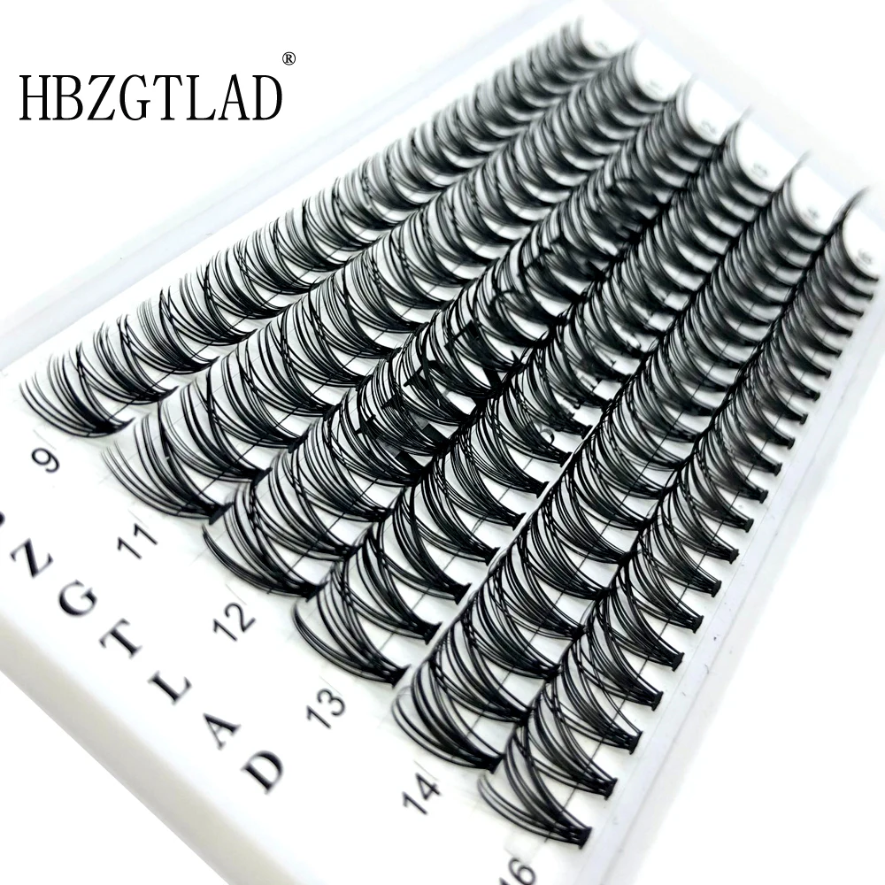 New 6 Row 10D/20D Lashes 120 Cluster Eyelash Extension Natural Long Black 3D Volume Effect Faux Bunche Individual Makeup Cilias