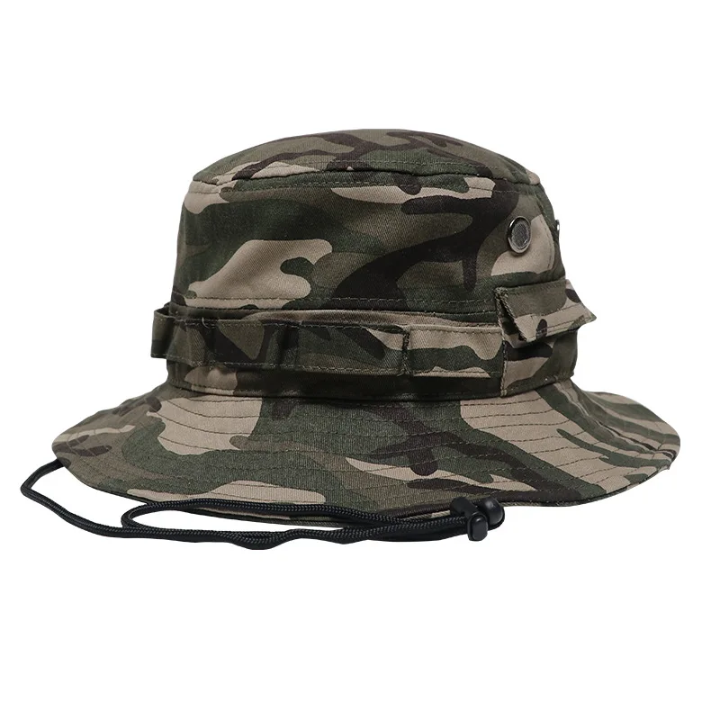 Cappello da pescatore protezione UV a tesa larga cappellini da sole Boonie pesca escursionismo Safari cappelli da esterno per uomo e donna