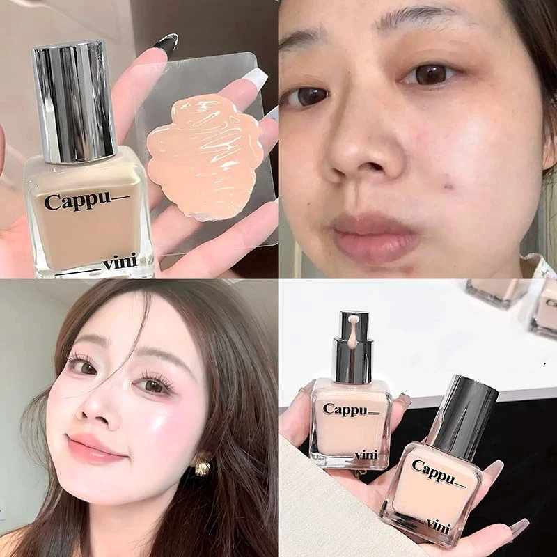 รองพื้นชนิดน้ำคอนซีลเลอร์ครีมควบคุมความมันยาวนานให้ความชุ่มชื้นกระจ่างใสปกปิดเต็มรูปแบบตาดำสิวแต่งหน้าเครื่องสำอาง