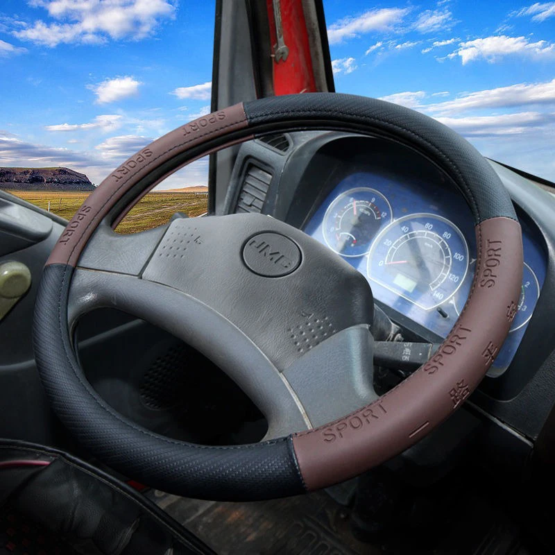 

Спортивный чехол на руль из искусственной кожи Big Truck Lorry 38-50 см для Dongfeng SANY SCANIA IVECO ISUZU Volvo MAN Renault DAF Hino