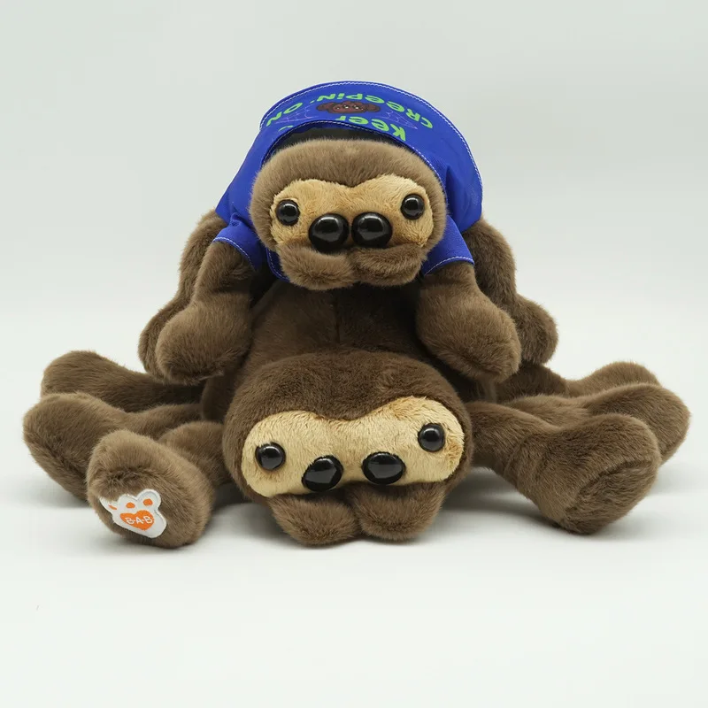 New Lucas The Spider Plush Toy Doll Cute Jumping Spide Plush Anime Peripherals Soft Stuffed Animal Black Spider Plush Decor Gift