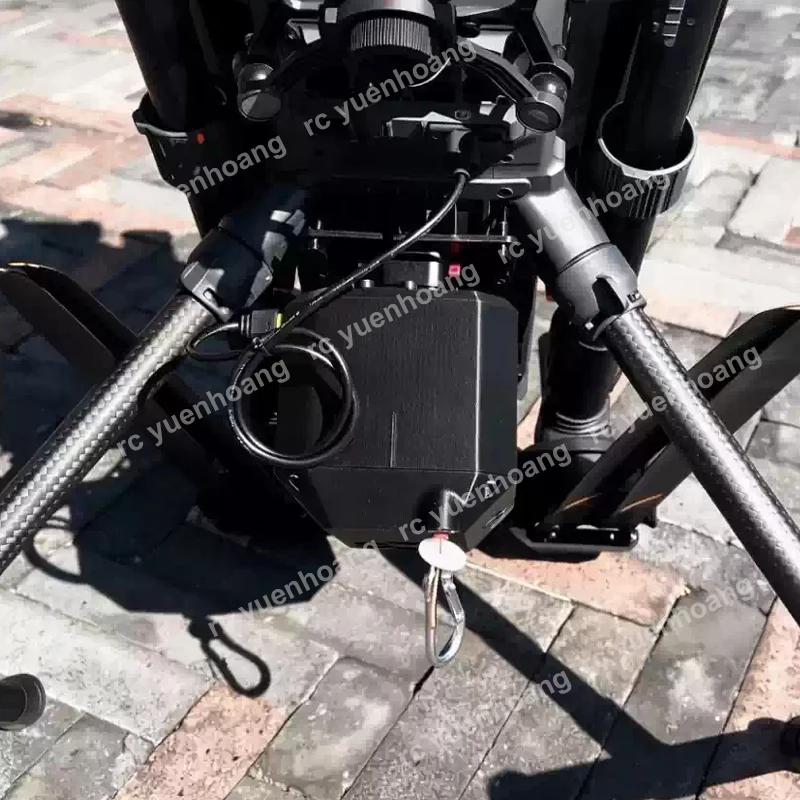 1PCS RC Plant Protection Drone Crane Winch Capstan DC 12V Voltage 5A Current PWM Control Wire Release Device with Metal Hook