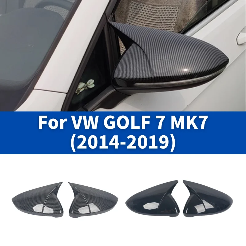 

Для VW Golf 7 MK7 2014-2019 наклейка на боковое зеркало заднего вида автомобиля, крышка крыла, внешняя дверь, отделка корпуса заднего вида