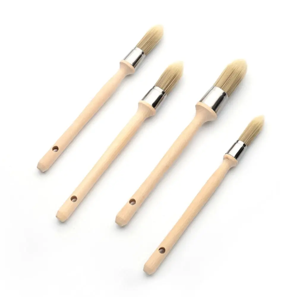 Gap brush Paint Brush Thick bristles Wooden handle Round head brush Chemical fiber Cleaning Tool Wall Brushing Tools Ash Removal