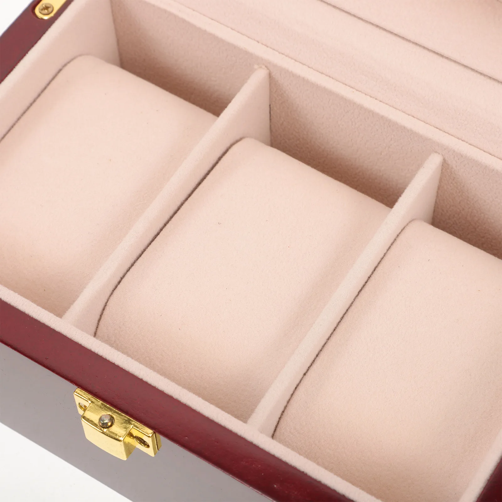 

3 Slot Wooden Watch Storage Box For Men Women Jewelry Organizer Case Display Holder Travel Portable Minimalist Gift