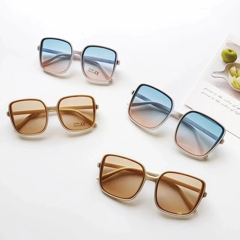 Vintage Oversized Square Sunglasses Women Fashion Gradient Outdoor Shades Retro Female Luxury Brand Design Eyewear image 4